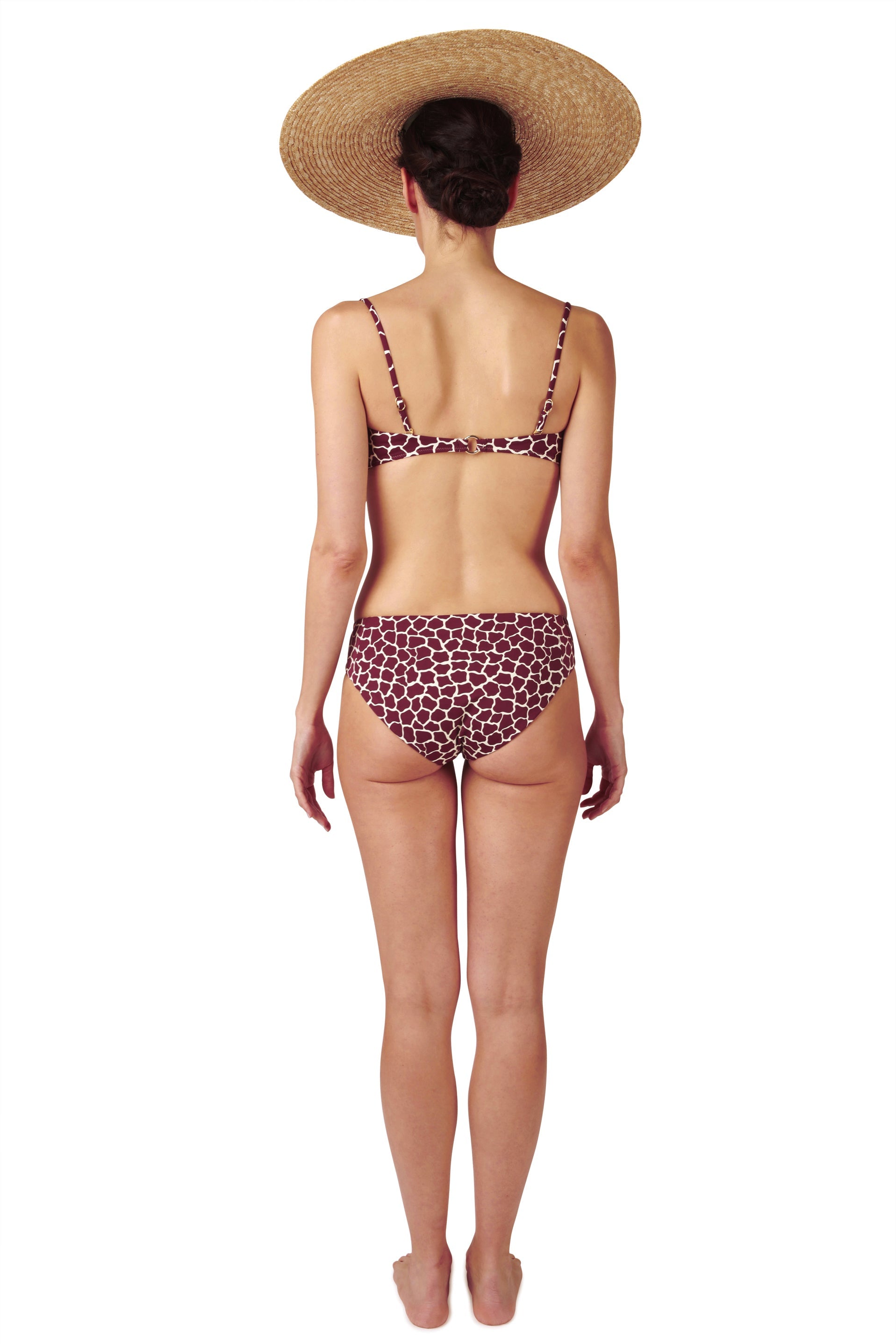 BRIEFS - The Classic Cut - Bordeaux Giraffe print