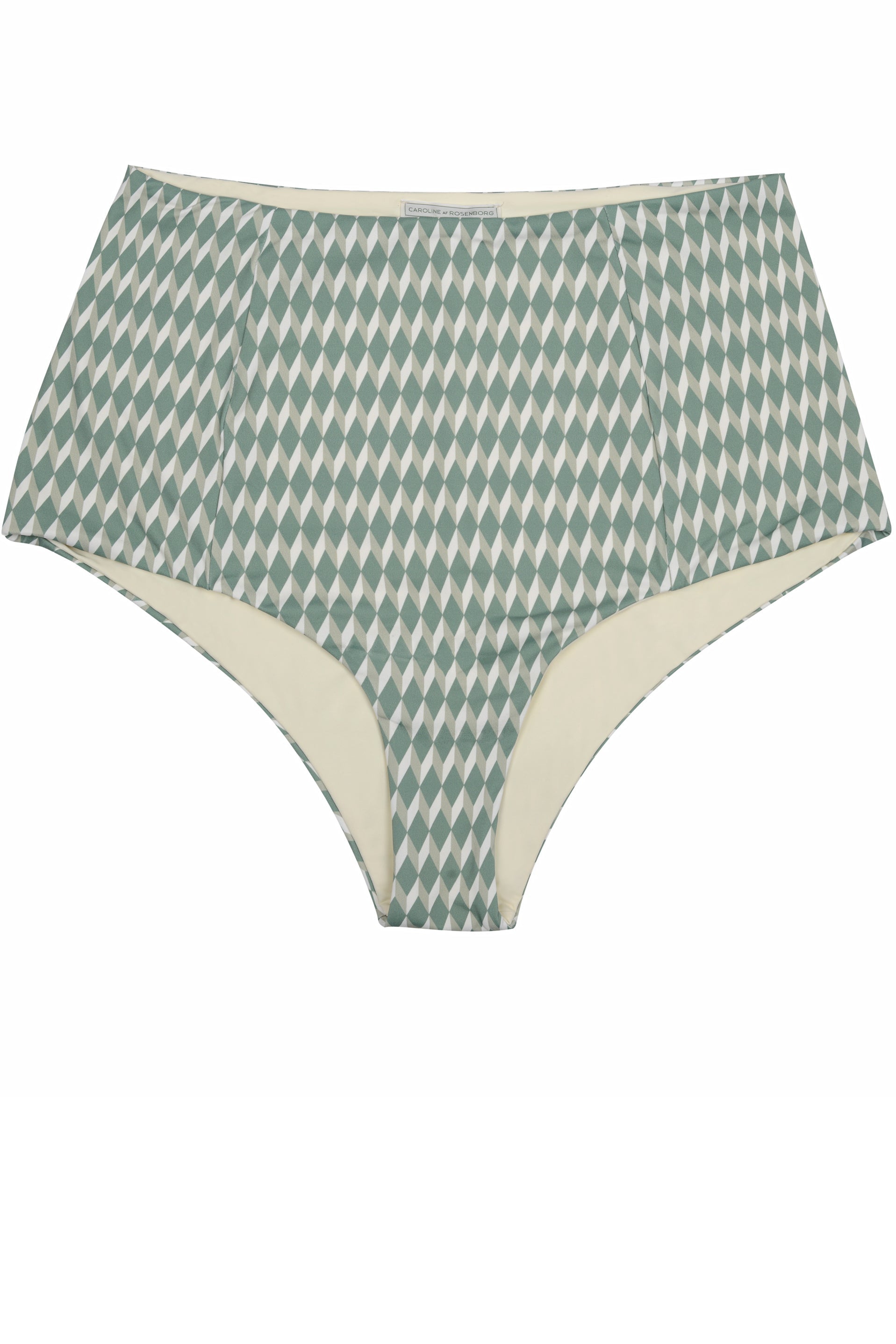 BRIEFS - The High Waisted - Sage Signature Print