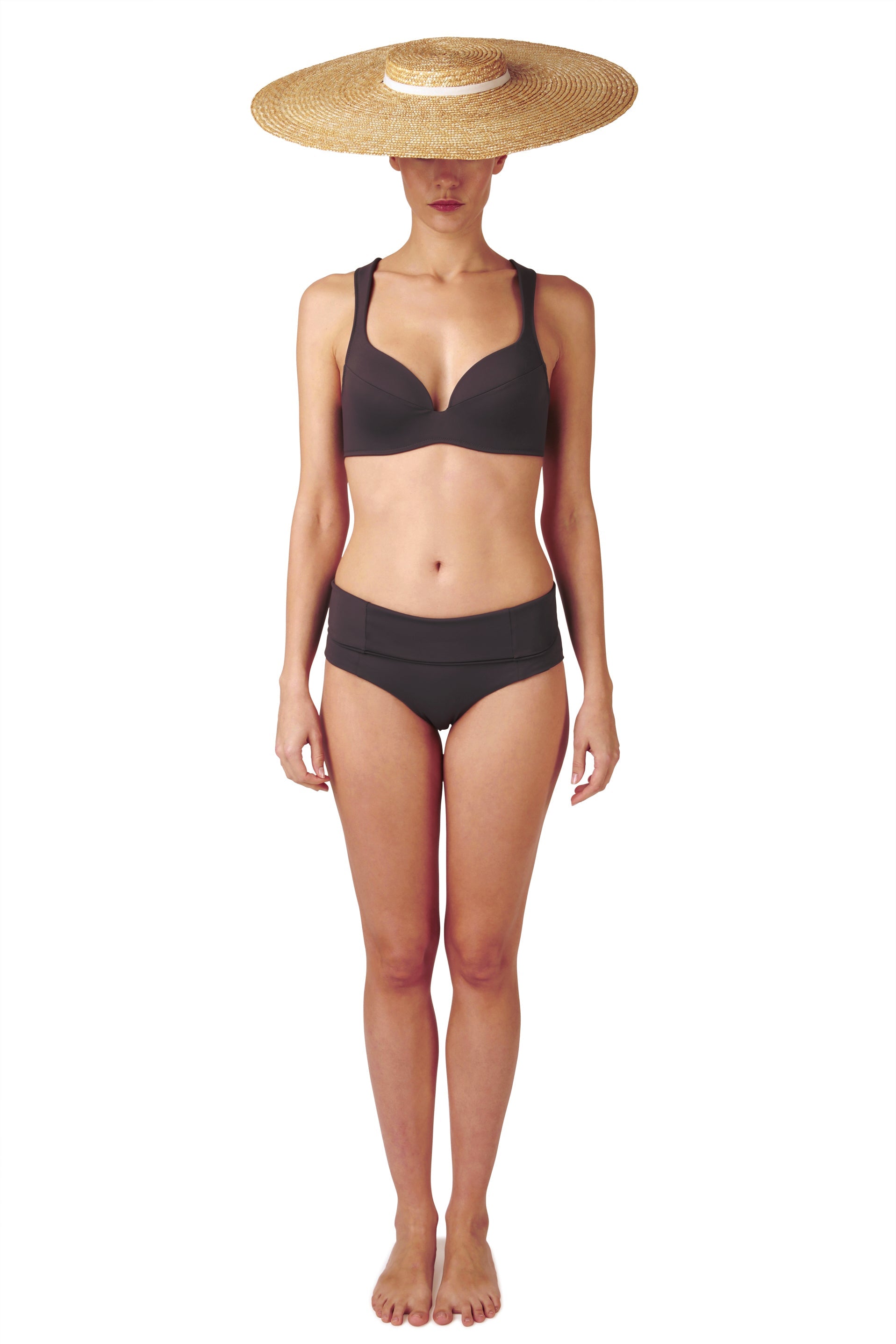 BRIEFS - The High Waisted - Charcoal