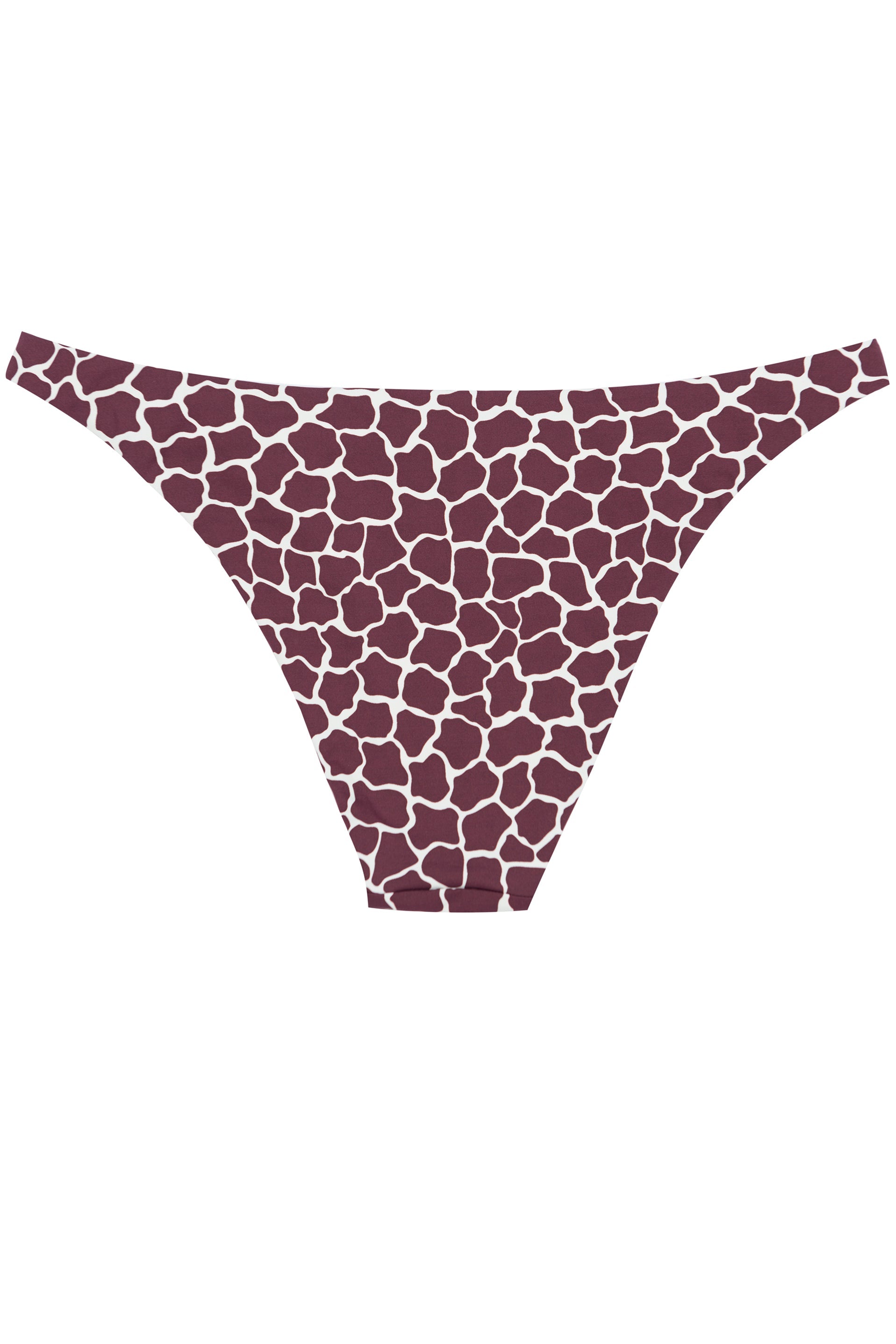 BRIEFS - The Side Ring Lock - Bordeaux Giraffe Print