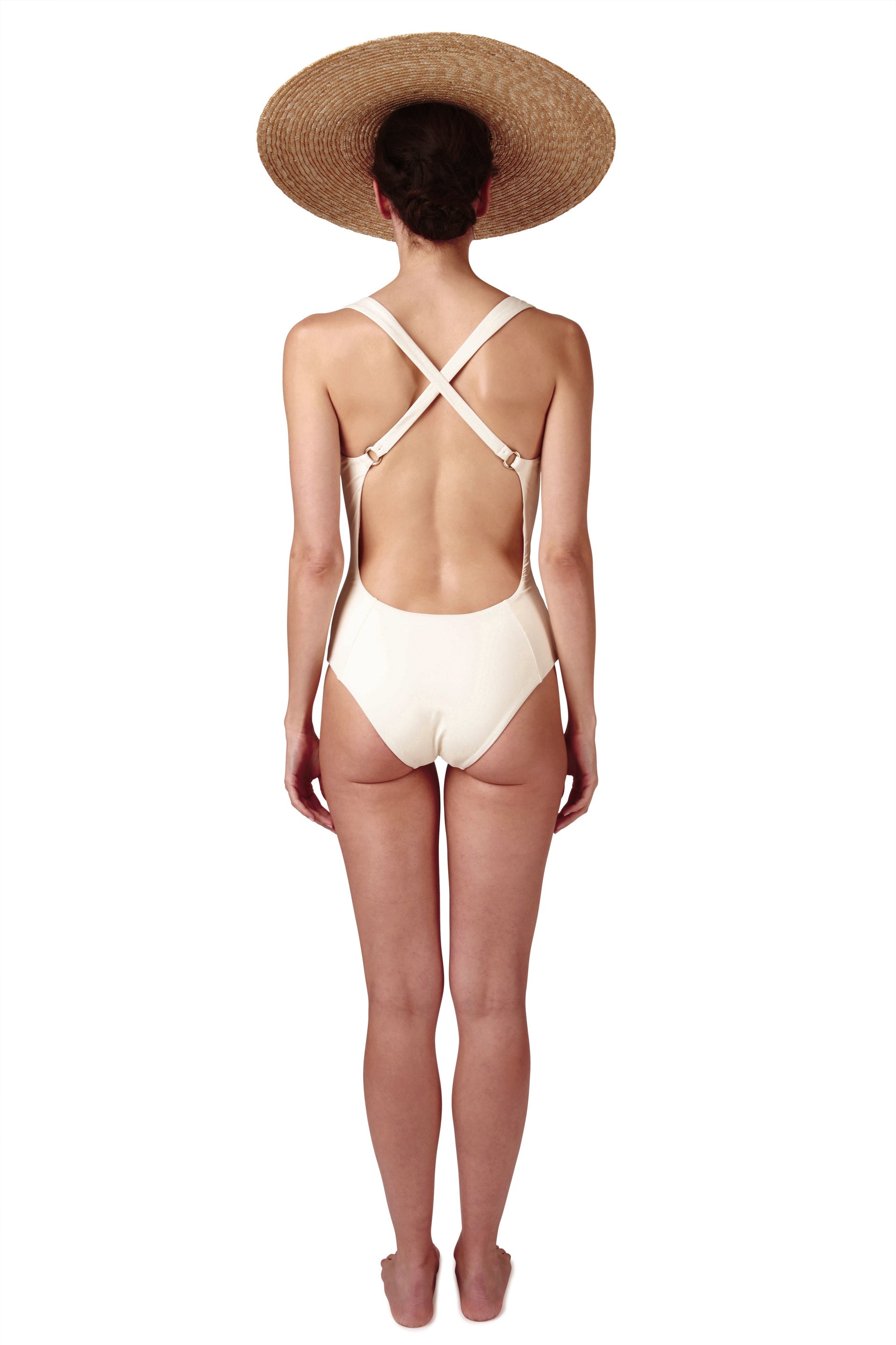 SWIMSUIT - The Cross Back - Ivory
