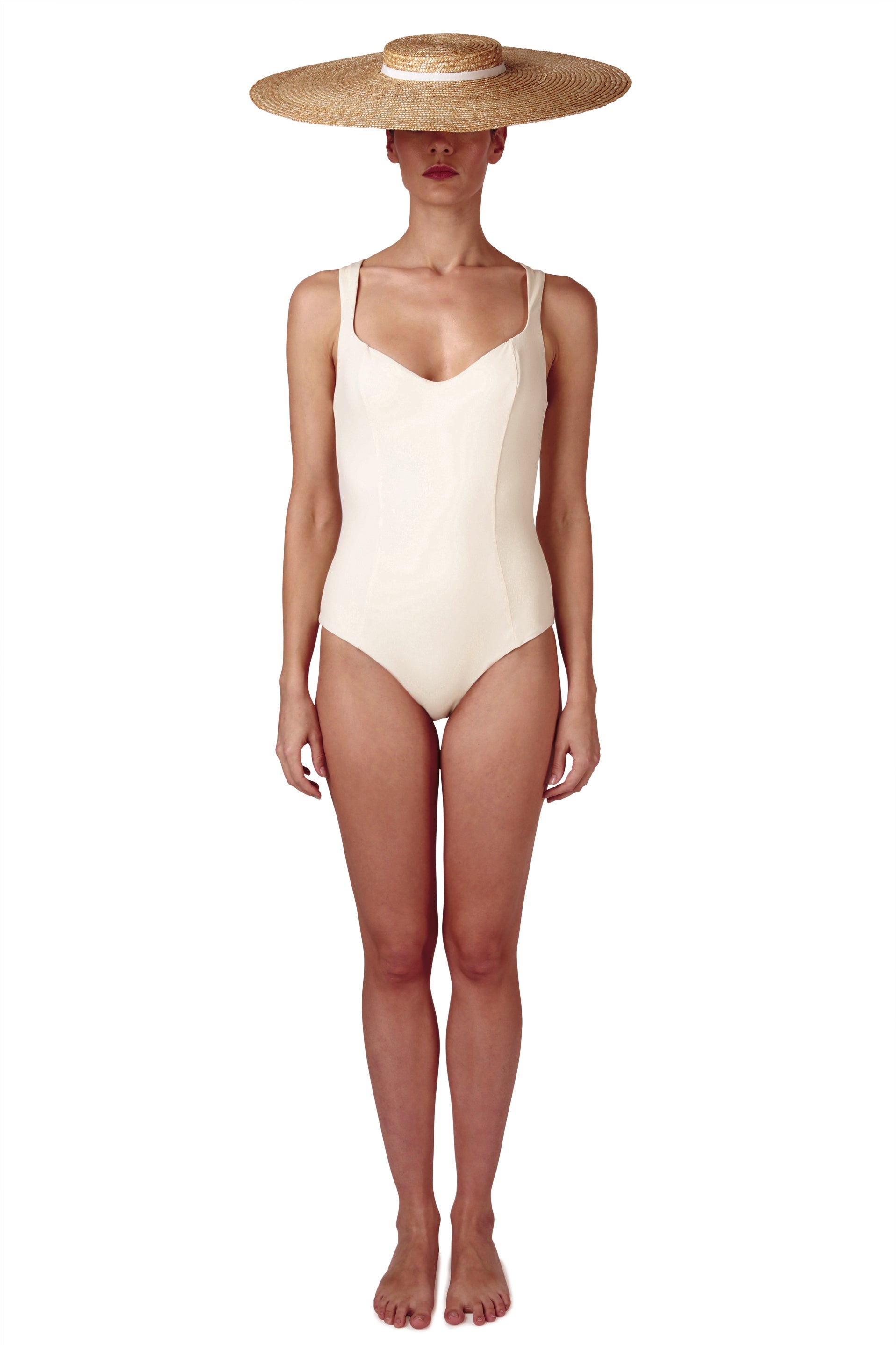 SWIMSUIT - The Cross Back - Ivory