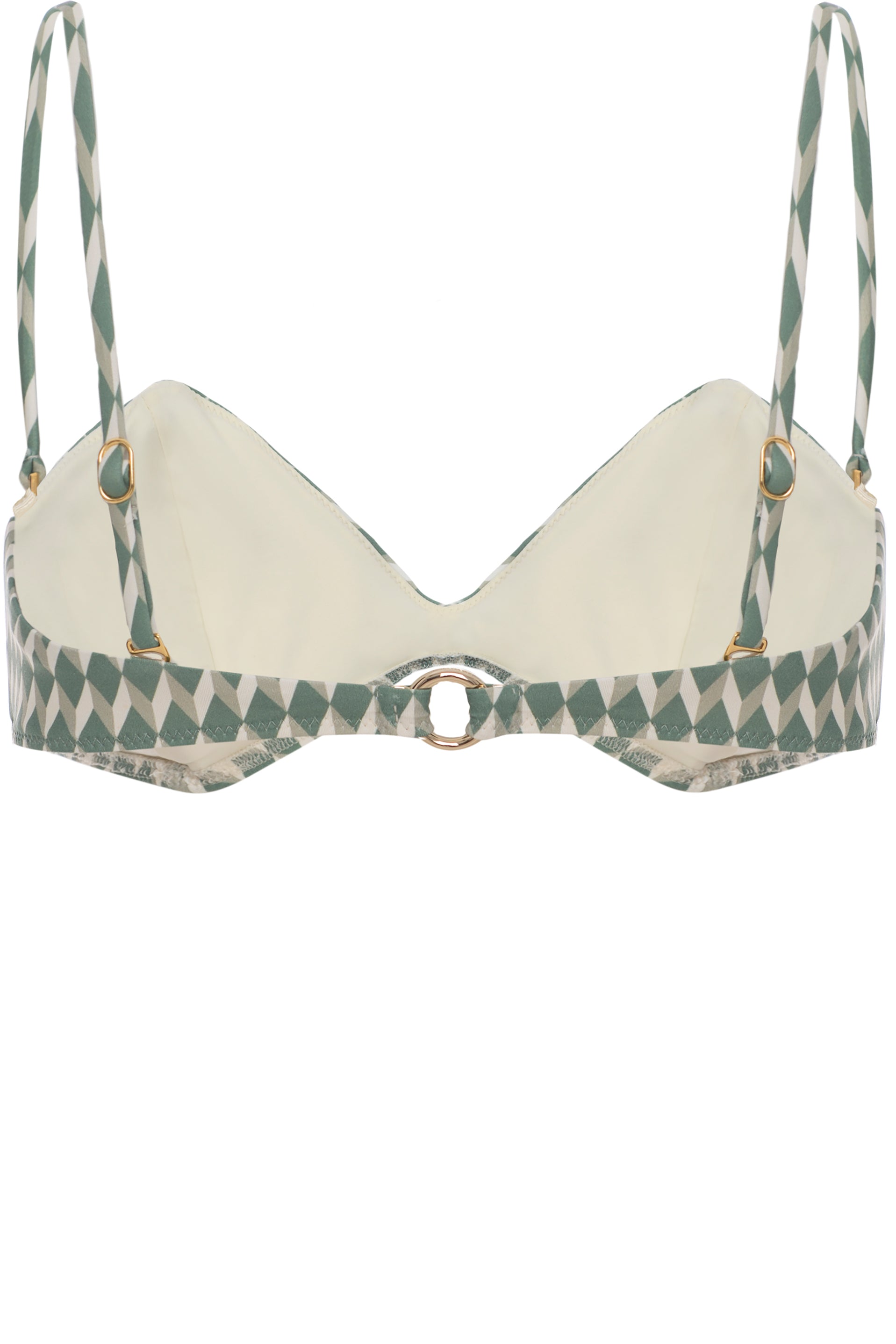 TOP - The Bandeau - Sage Signature Print