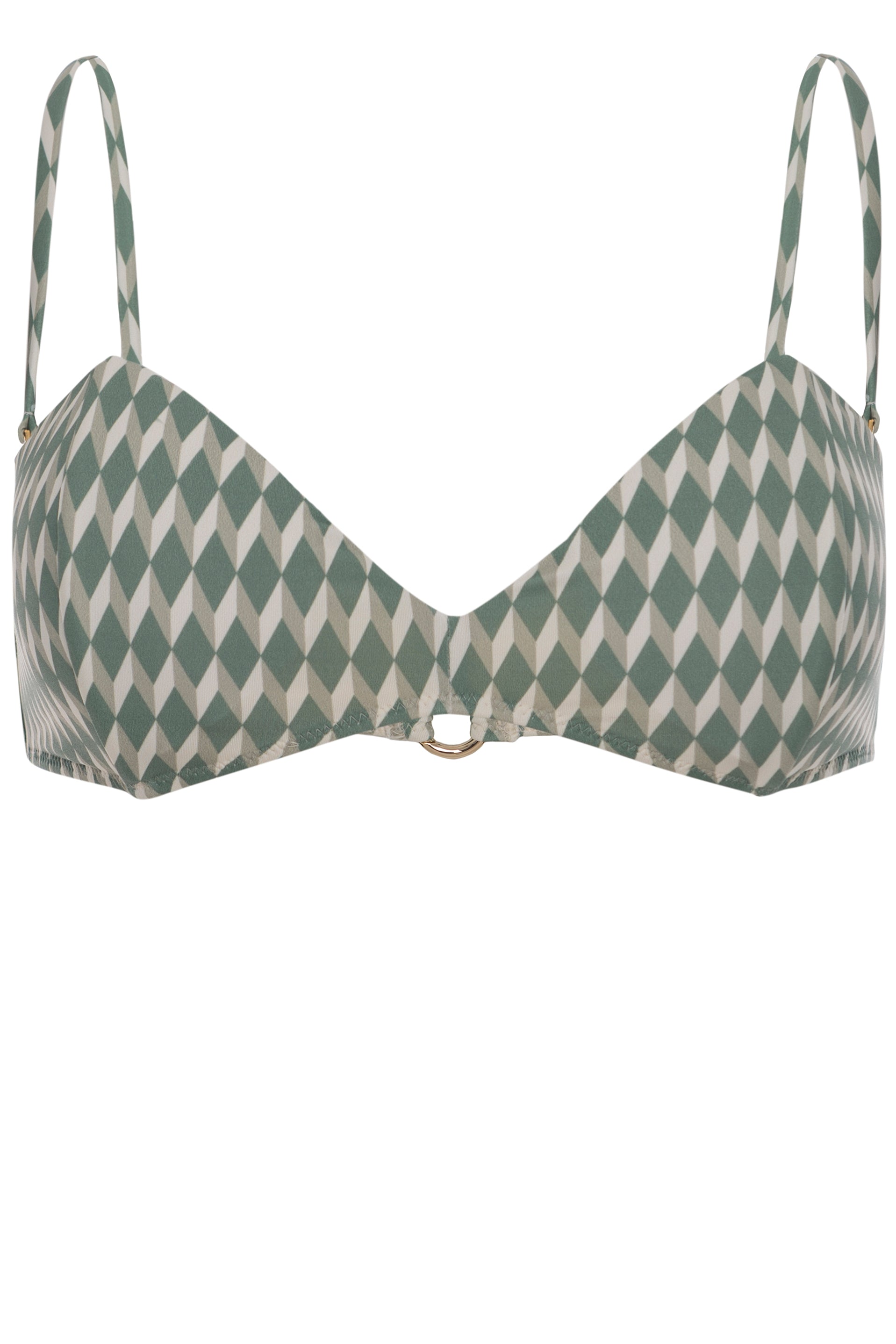 TOP - The Bandeau - Sage Signature Print