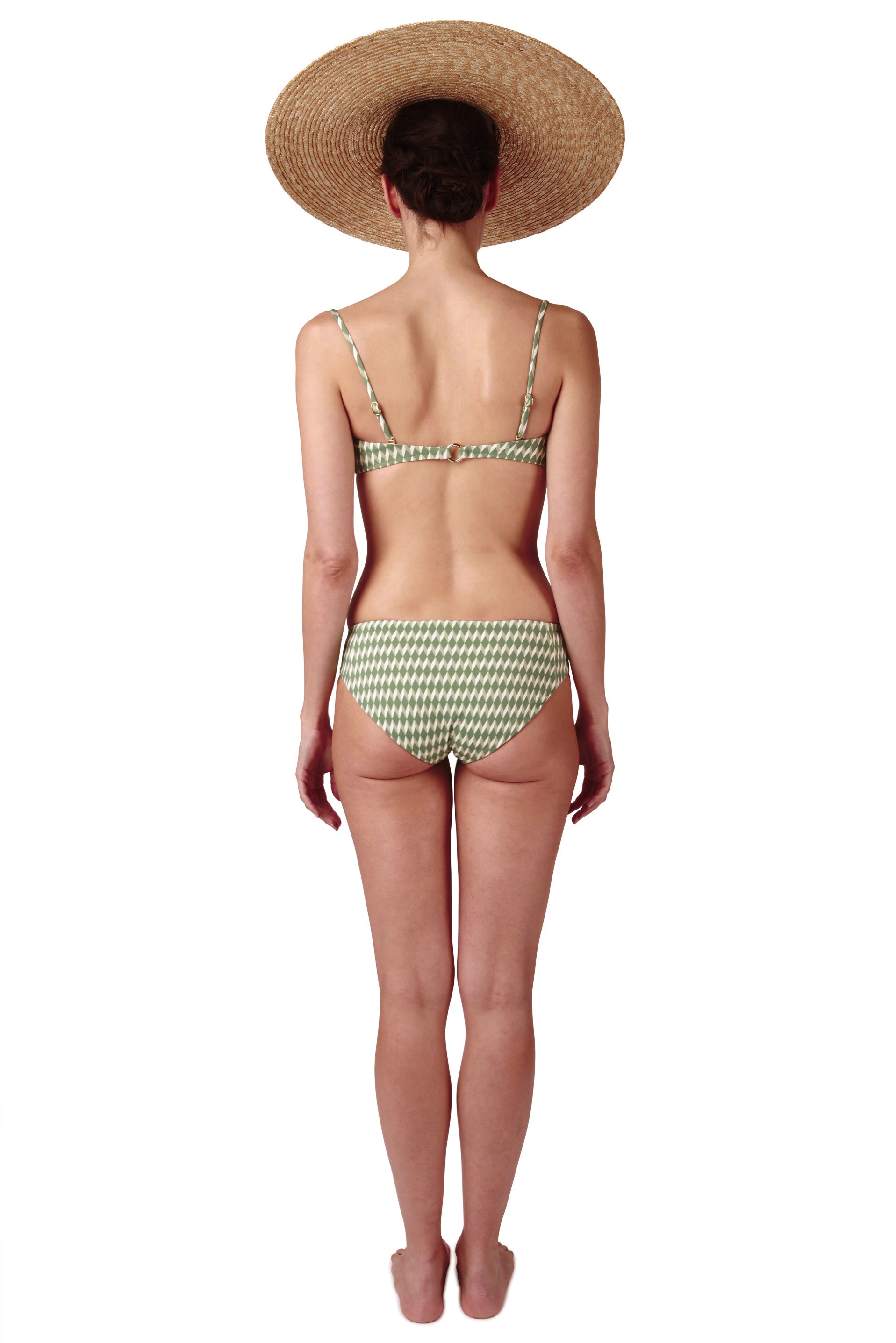TOP - The Bandeau - Sage Signature Print