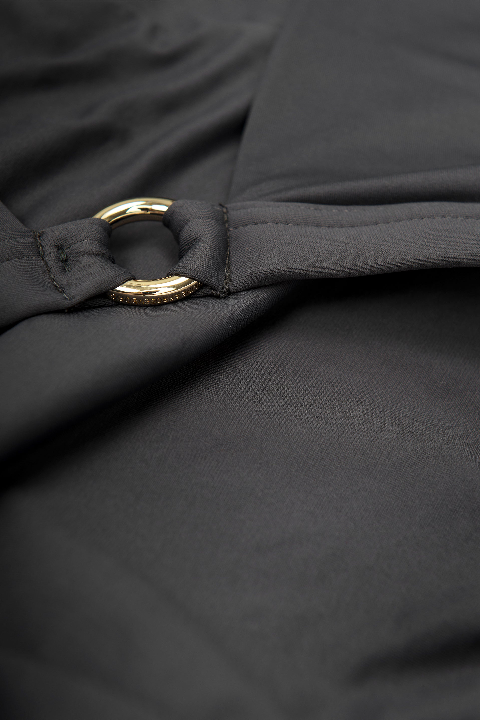TOP - The Soft Halter-neck - Charcoal