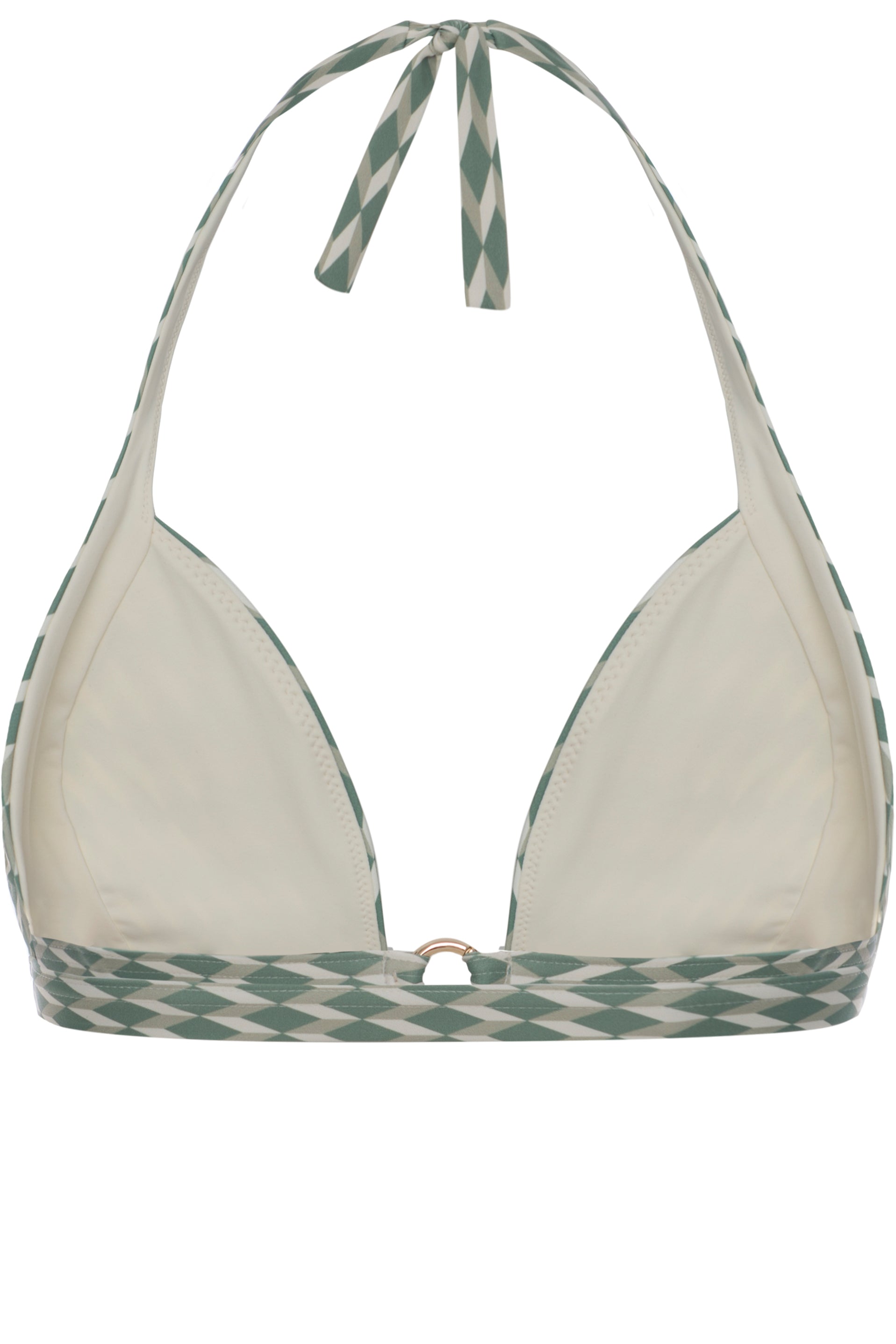 TOP - The Soft Halter-neck - Sage Signature Print