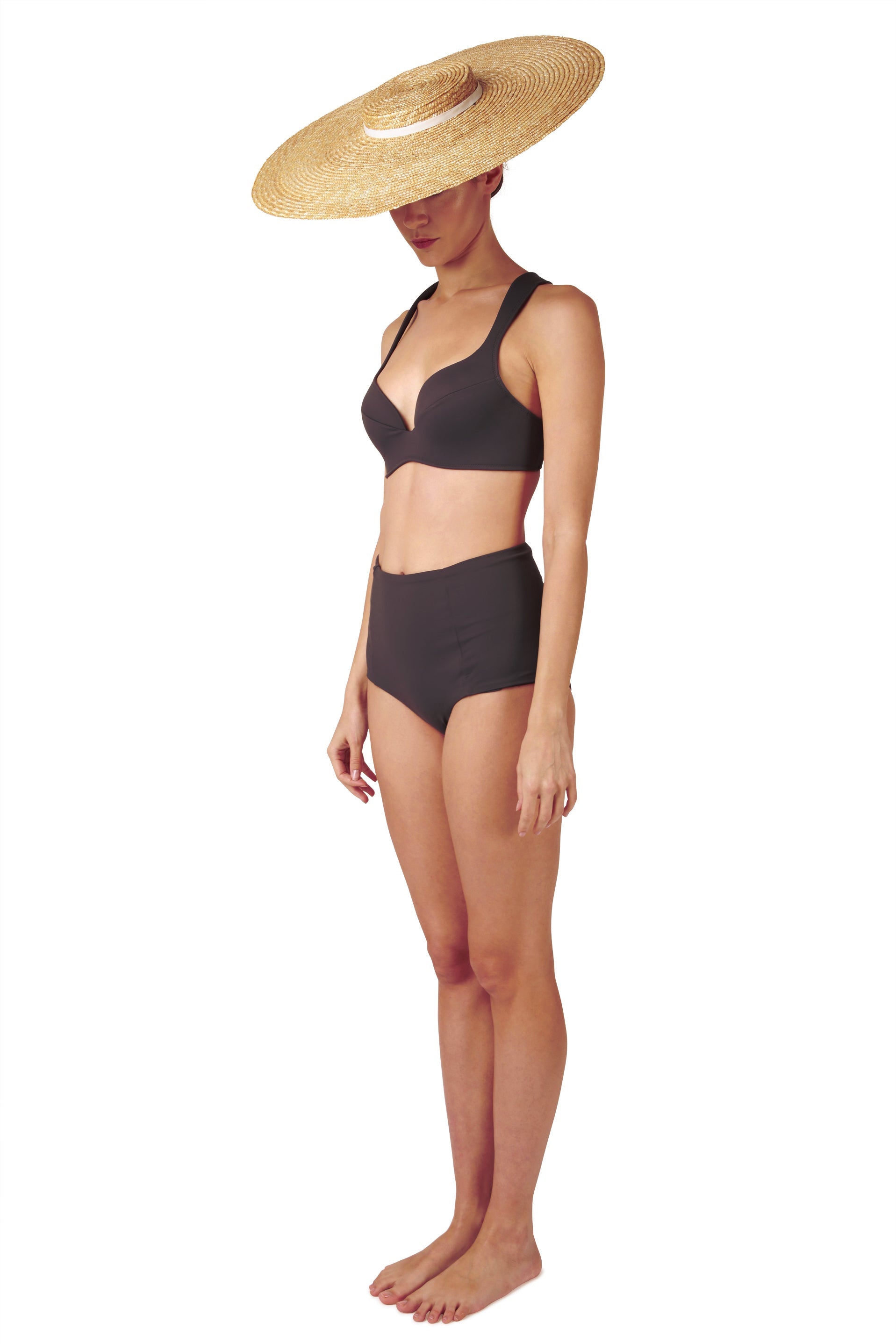 TOP - The Supportive Cross Back - Charcoal