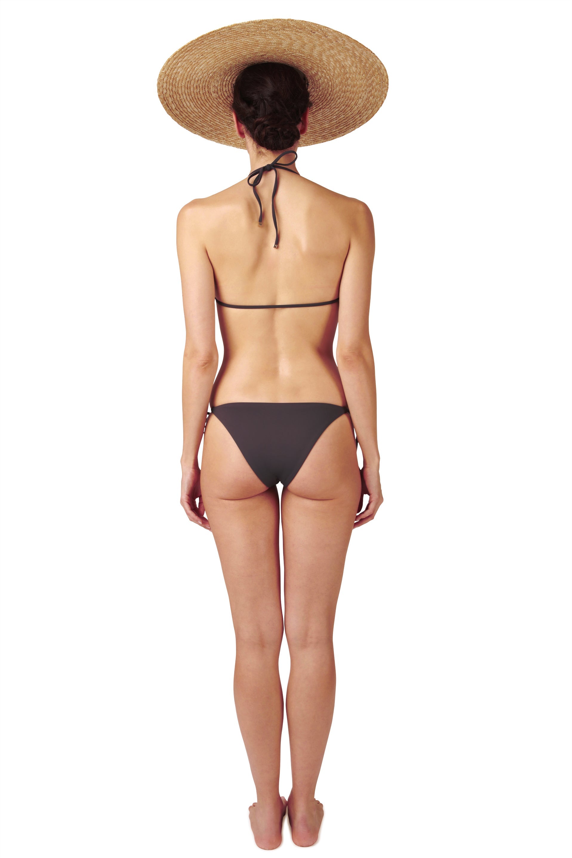 TOP - The Front Tie Triangle - Charcoal