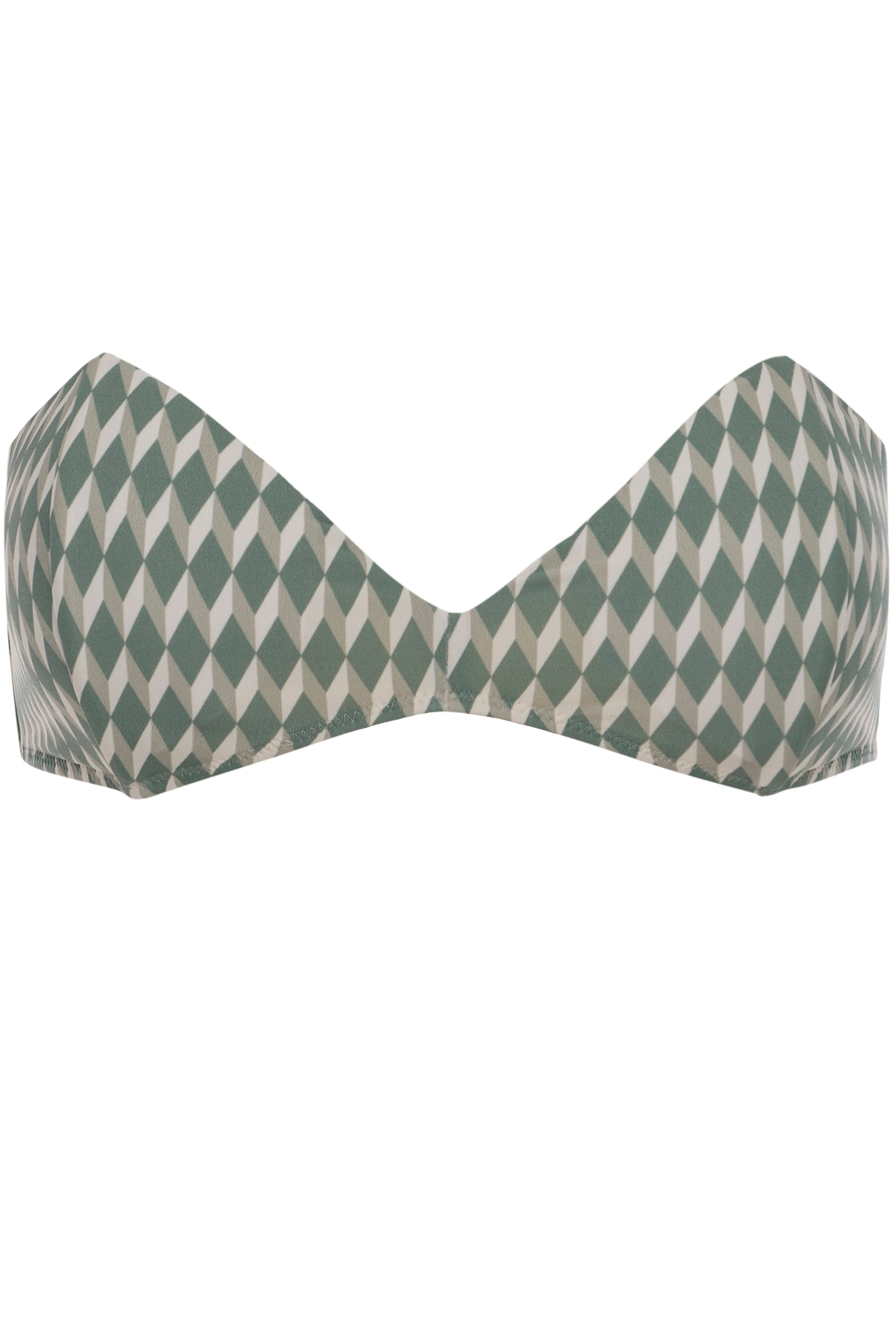 TOP - The Bandeau - Sage Signature Print