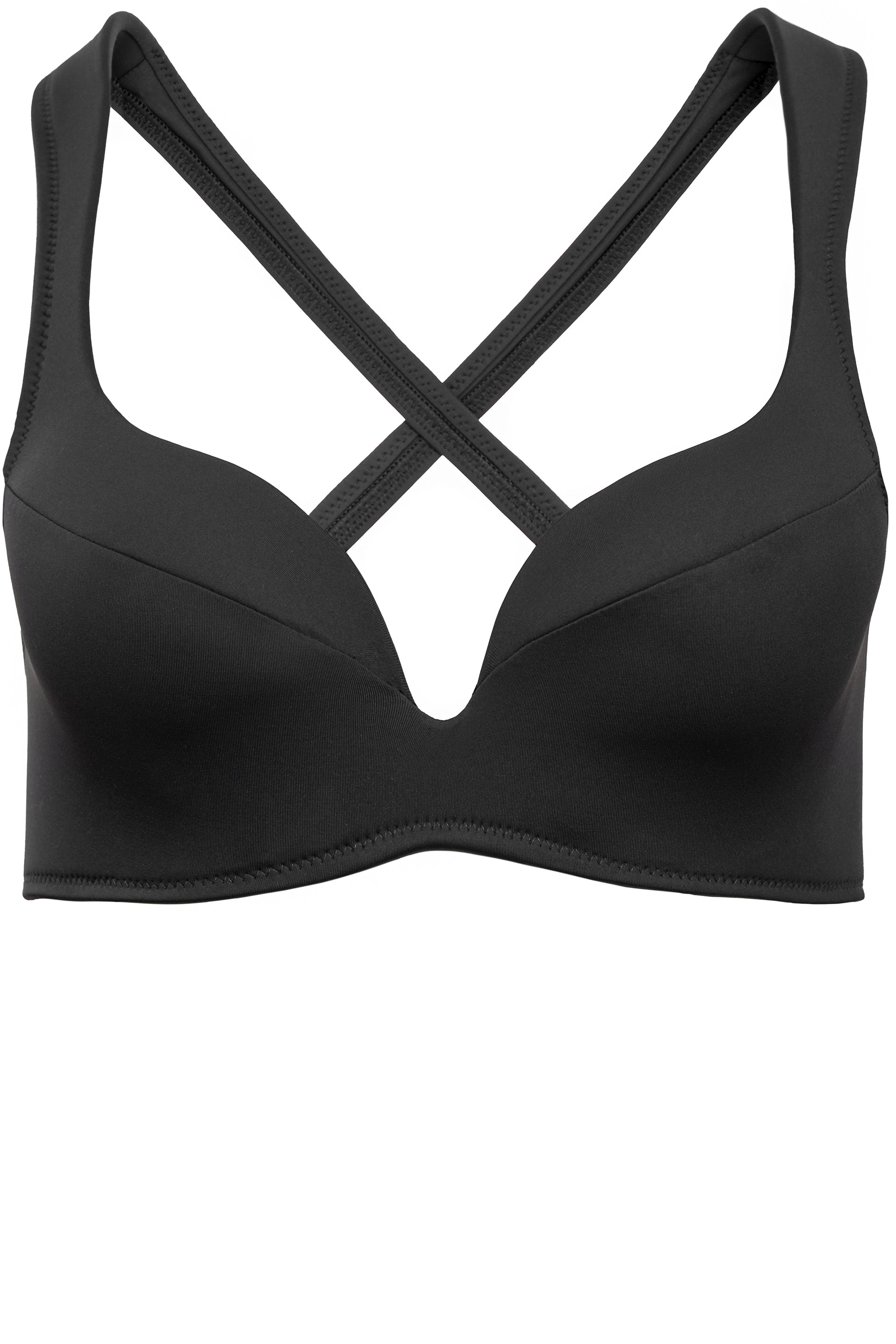 TOP - The Supportive Cross Back - Charcoal